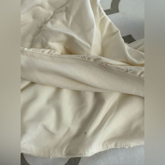 J. Crew Ruched V-neck top in stretch cotton blend NWT Size M - Picture 5 of 7